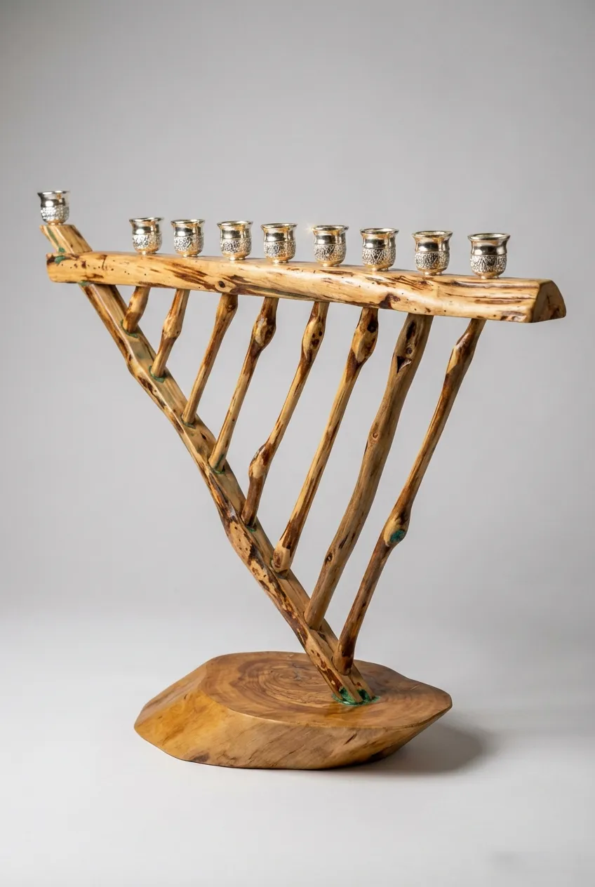 חנוכייה יוקרתית ומרשימה!! דגם נבל